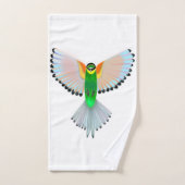 Serviettes de bain avec oiseaux colorés Volant (Serviette à main)