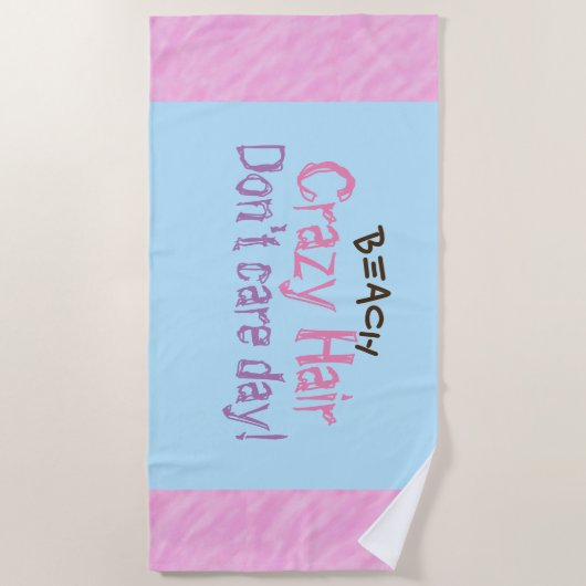 Serviettes de bain bleu rose violet (Devant)