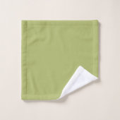 Serviettes de bain bleu, vert et Brown (Gant de toilette)