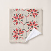 Serviettes de bain brodées ukrainiennes traditionn (Gant de toilette)