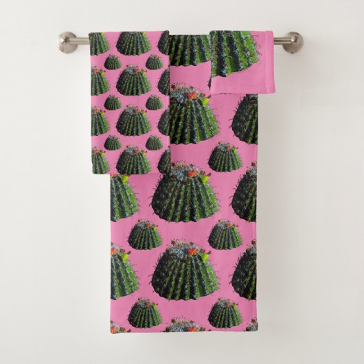Serviettes De Bain Cactus (En situation)