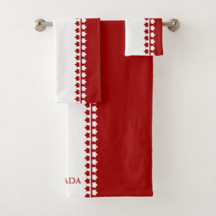 Serviettes de bain Canada Set Custom Canada Souven