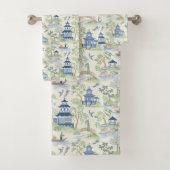 Serviettes de bain Chinoiserie (En situation)
