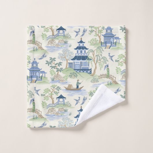 Serviettes de bain Chinoiserie (Gant de toilette)