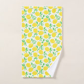Serviettes de bain citrons jaunes (Serviette à main)