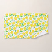 Serviettes de bain citrons jaunes (Serviette à main)