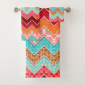 Serviettes De Bain Colorées (En situation)