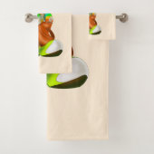 Serviettes de bain de clown pour enfants (En situation)