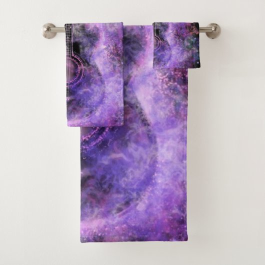 Serviettes de bain de guitare musicale (En situation)