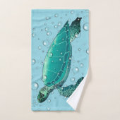 Serviettes de bain de la tortue de mer (Serviette à main)