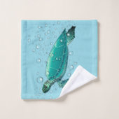 Serviettes de bain de la tortue de mer (Gant de toilette)