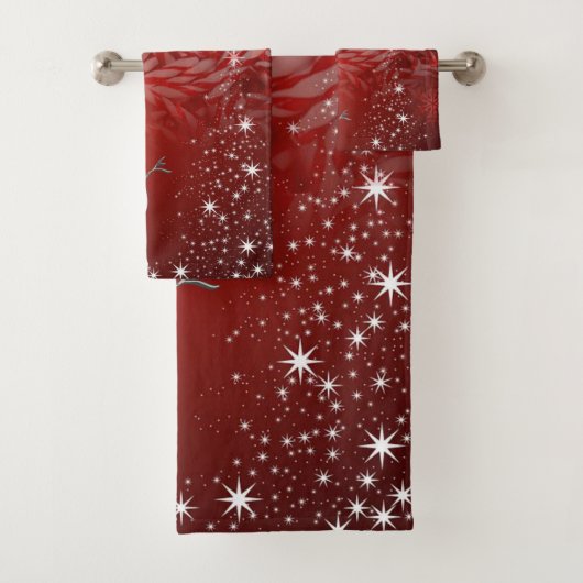 Serviettes de bain de Noël (En situation)