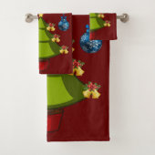 Serviettes de bain de Noël, Arbre de Noël (En situation)
