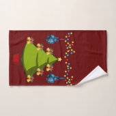 Serviettes de bain de Noël, Arbre de Noël (Serviette à main)