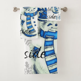 Serviettes de bain de Noël, bébé il fait froid deh