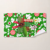 Serviettes de bain de Noël, bougie de Noël (Serviette à main)