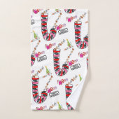 Serviettes de bain de Noël, Chats, Poussins, Snowm (Serviette à main)