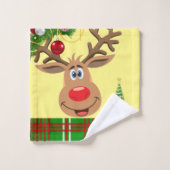 Serviettes de bain de Noël, Elfe (Gant de toilette)