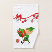 Serviettes de bain de Noël, Elfe (Serviette à main)
