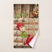 Serviettes de bain de Noël, Elfe (Serviette à main)