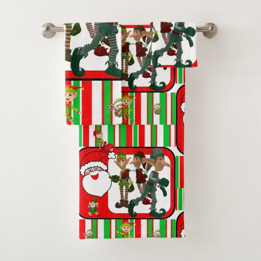 Serviettes de bain de Noël, Elfe (En situation)