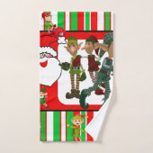 Serviettes de bain de Noël, Elfe (Serviette à main)