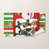 Serviettes de bain de Noël, Elfe (Serviette à main)