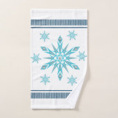 Serviettes de bain de Noël, Flocon de neige (Serviette à main)
