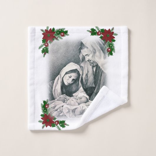 Serviettes de bain de Noël, Jésus Christ (Gant de toilette)