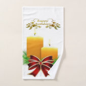 Serviettes de bain de Noël, Joyeuses vacances (Serviette à main)