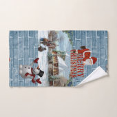 Serviettes de bain de Noël, Joyeux Noël (Serviette à main)