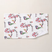 Serviettes de bain de Noël, Meow de chat (Serviette à main)