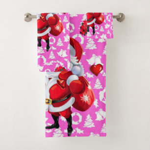Serviettes de bain de Noël, Père Noël
