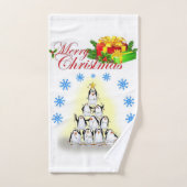 Serviettes de bain de Noël, Pingouin (Serviette à main)