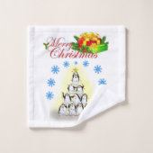 Serviettes de bain de Noël, Pingouin (Gant de toilette)