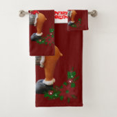 Serviettes de bain de Noël, Rinder (En situation)