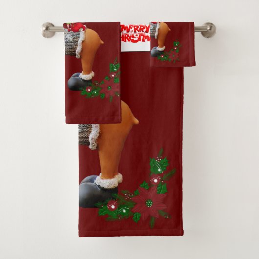 Serviettes de bain de Noël, Rinder (En situation)