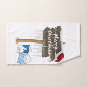 Serviettes de bain de Noël, Snowman (Serviette à main)