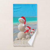 Serviettes de bain de Noël, Snowman (Serviette à main)