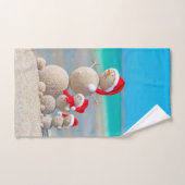 Serviettes de bain de Noël, Snowman (Serviette à main)