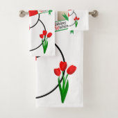 Serviettes de bain de Noël, Snowman Iphone (En situation)