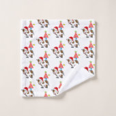 Serviettes de bain de Noël, Vaches (Gant de toilette)