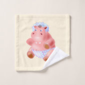 Serviettes de bain d'hippopotame drôles (Gant de toilette)