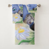 Serviettes de bain Donkey et Daisy (En situation)