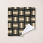 Serviettes de bain d'or Design moderne treillis (Gant de toilette)