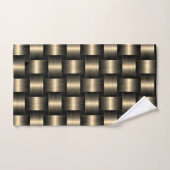 Serviettes de bain d'or Design moderne treillis (Serviette à main)