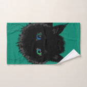 Serviettes de bain en chat noir - Choisissez des c (Serviette à main)