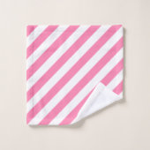 Serviettes De Bain En Diagonale Rose (Gant de toilette)