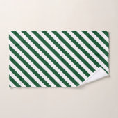 Serviettes De Bain En Diagonale Vert (Serviette à main)