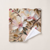 Serviettes De Bain En Fleur (Gant de toilette)